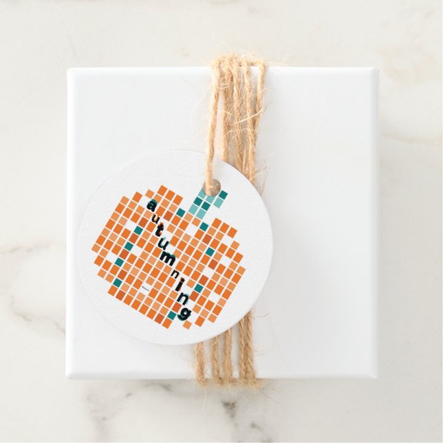 Perfekt Pumpkins = Autuming Gåvor Etiketter (På plats)