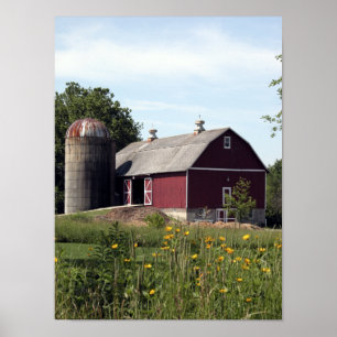 Perfekt Red Barn Poster