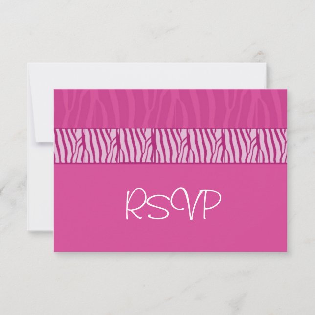 Perfekt Rosa Bröllops-RSVP OSA Kort (Framsida)