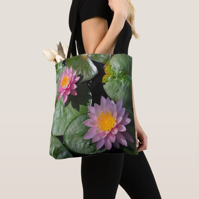Perfekt rosa lotus tygkasse (Närbild)