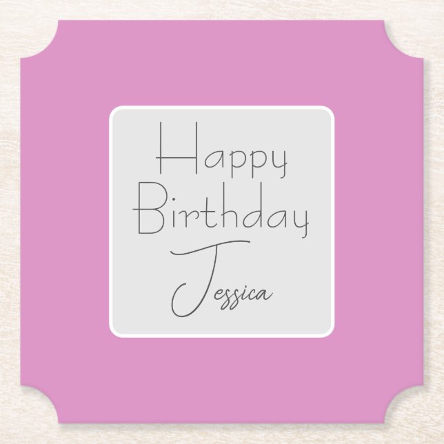 Perfekt rosa pappersunderlägg underlägg papper (Framsida)