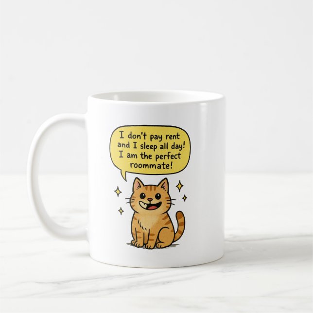Perfekt rumskamrat kaffemugg (Vänster)