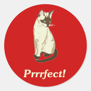 Perfekt! Runt Klistermärke