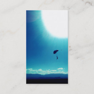 perfekt skydive för foto visitkort