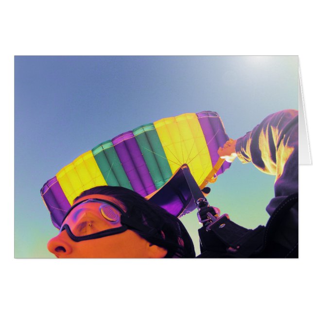 perfekt skydiver för foto OBS kort (Framsidan Horizontal)