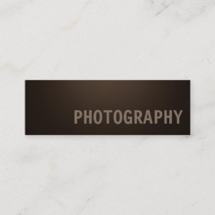Perfekt Slim Sepia Brown-fotoartist Mini Visitkort