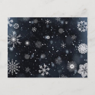 Perfekt Snöflingor för Helgdag jul Helg Vykort