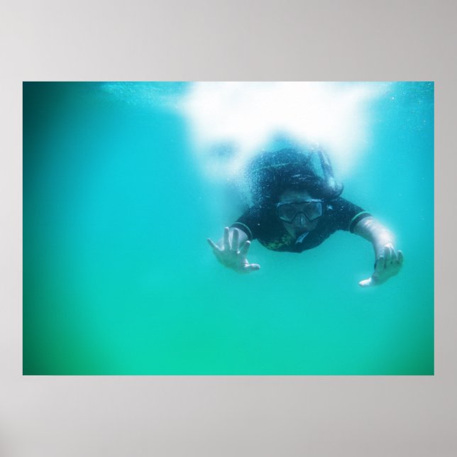 perfekt snorkeler poster (Framsidan)