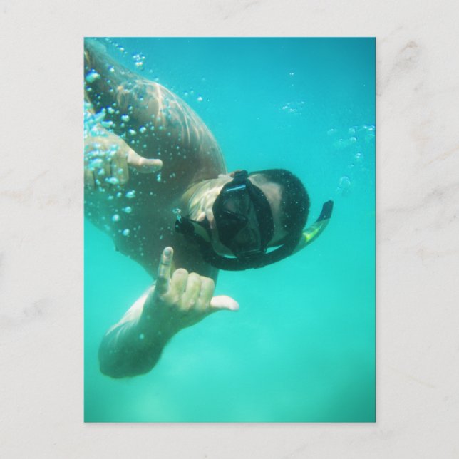 perfekt snorkling vykort (Framsida)