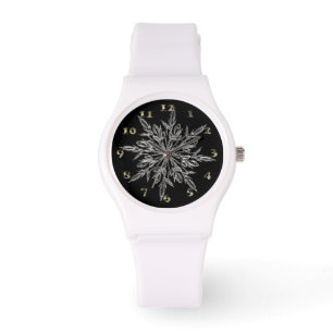 Perfekt Snowflake för julens Helgdag Armbandsur