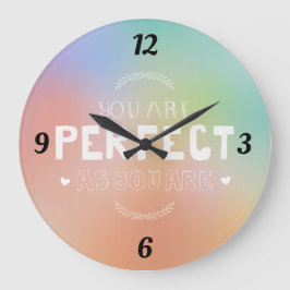 Perfekt som du är självständig Kärlek betyder att  Stor Klocka