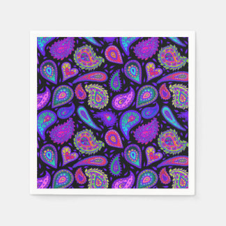 Perfekt Söt Lila Paisley Pappersservett