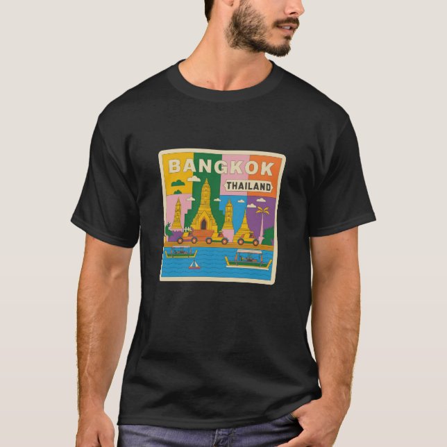 Perfekt Souvenir för Bangkok Dreamers T Shirt (Framsida)