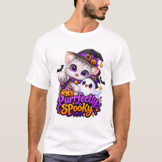 Perfekt spökhalloween kattröja t shirt