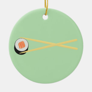 Perfekt Sushi I Julgransprydnad Keramik