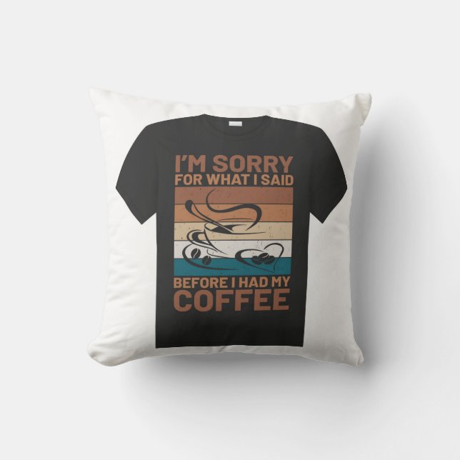 Perfekt t-shirt-design kudde (Framsida)