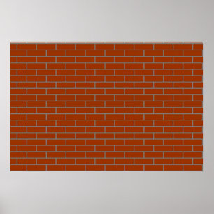 perfekt tegelstenvägg poster