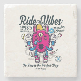 Perfekt till lycklig | Lönsam monster i fred | Stenunderlägg