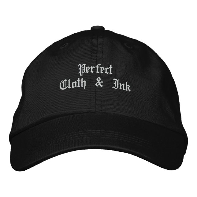 PERFEKT TRASA & BLÄCK BRODERAD KEPS (Framsida)
