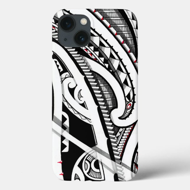 Perfekt tribal polynesiskt/maori-tatuering konst (Baksida)