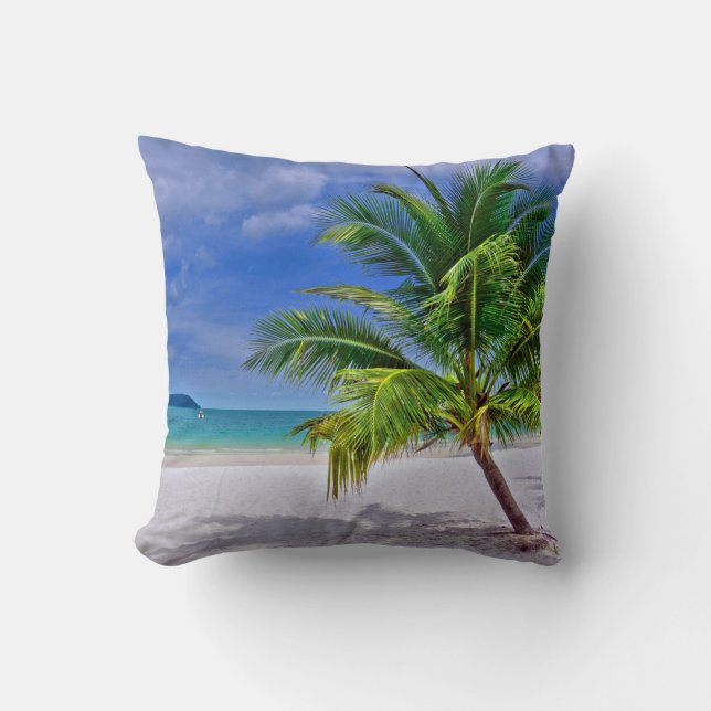 Perfekt Tropical Island Beach Kudde (Framsida)