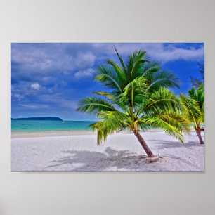 Perfekt Tropical Island Beach Poster