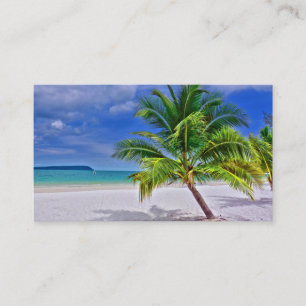 Perfekt Tropical Island Beach Visitkort