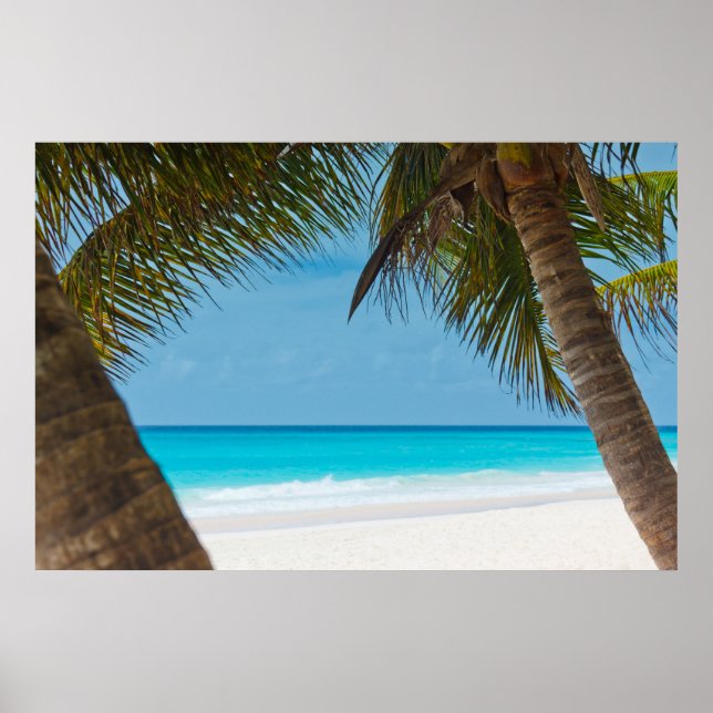 Perfekt Tropical Paradise Beach Poster (Framsidan)