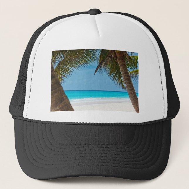 Perfekt Tropisk Paradis Strand Keps (Framsida)
