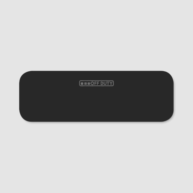 Perfekt utanför poliskåren Tillsatta lagar Namnbricka (Framsida)