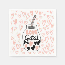 Perfekt Valentiness Cocktail Napkin Pappersservett