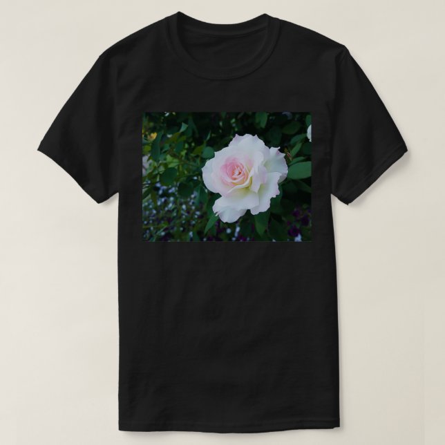 Perfekt White Rosa ros T Shirt (Design framsida)