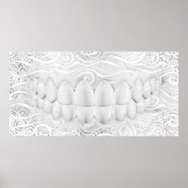 Perfekt White Teeth Smile Dentist Poster