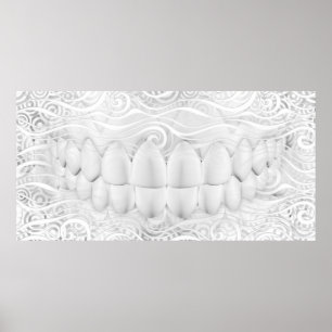 Perfekt White Teeth Smile Dentist Poster