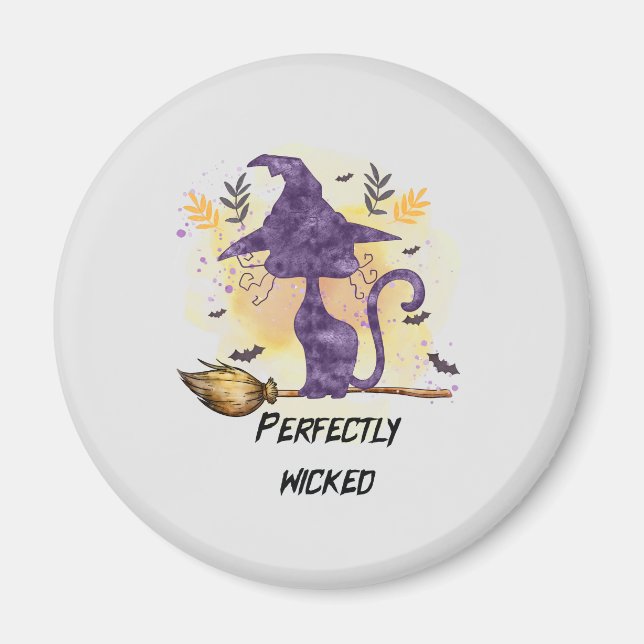 Perfekt Wicked - Svartvit. Magnet (Framsidan)