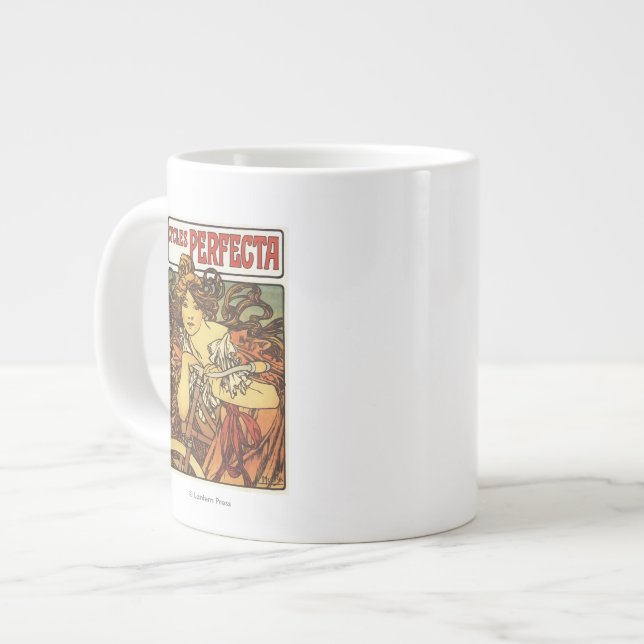 Perfekta cyklar med kvinna reklam poster jumbo mugg (Framsida vänster)