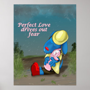 Perfekta kärlekdrev ut fruktar Tboneaffischtrycke Poster