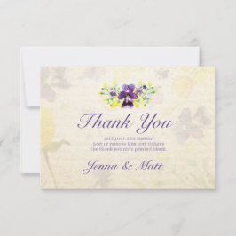 Perfekta lila penséer Tack-kort Tack Kort