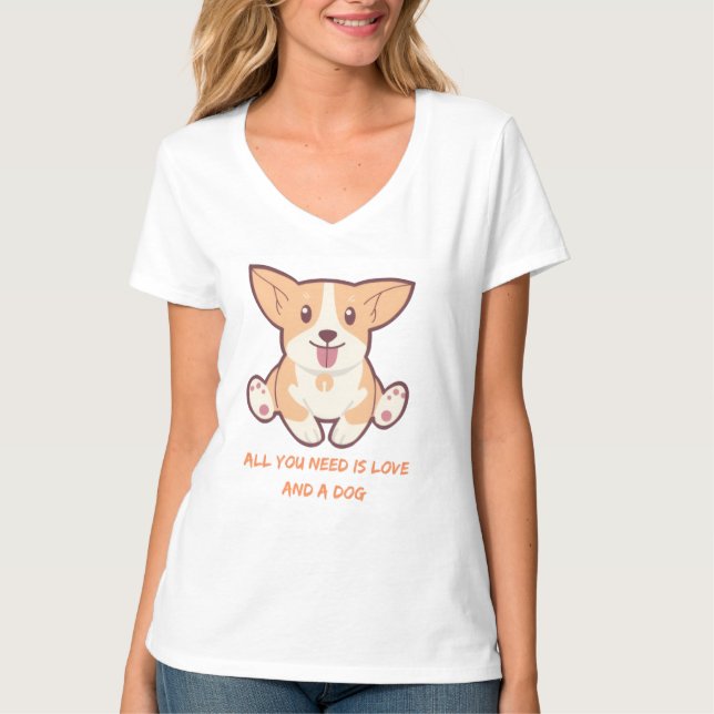 Perfekta mönster för hundälskare & present till hu t shirt (Framsida)