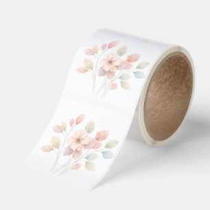 Perfekta Pastellblommor Fyrkantigt Klistermärke