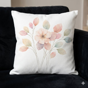Perfekta Pastellblommor Kudde