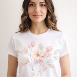 Perfekta Pastellblommor T Shirt
