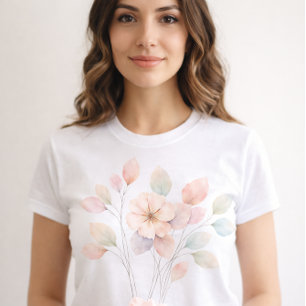 Perfekta Pastellblommor T Shirt