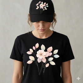 Perfekta Pastellblommor T Shirt