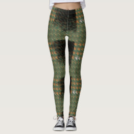 Perfekta tryck_Grön Leggings