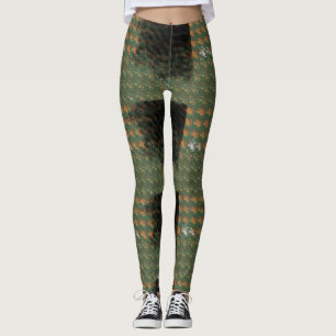 Perfekta tryck_Grön Leggings