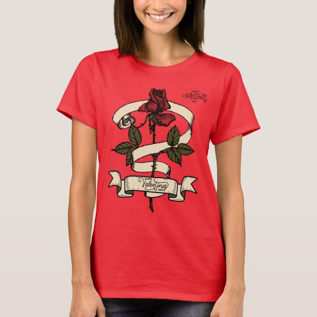 Perfekten Alla hjärtans dag T-shirt - en romantisk (Framsida)