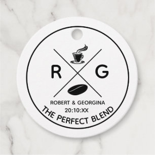 Perfekten Blanda modern kaffemonklang till förmån Gåvor Etiketter