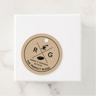 Perfekten Blanda modern kaffemonklang till förmån Gåvor Etiketter
