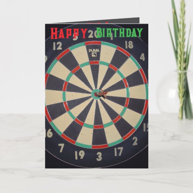 Perfekten: Bullseye på ritytan. Kort (Framsida)